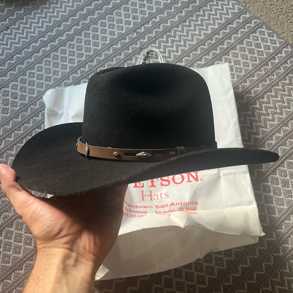 RODEO KING Tracker Hat 3X WOOL Size 7 1/4 High Back -Mercantile